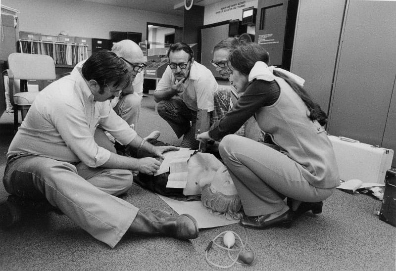A CPR course in 1977. (91Ƶ archives)